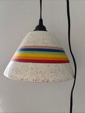 🆕 Handmade Rainbow Pride Hanging Lamp